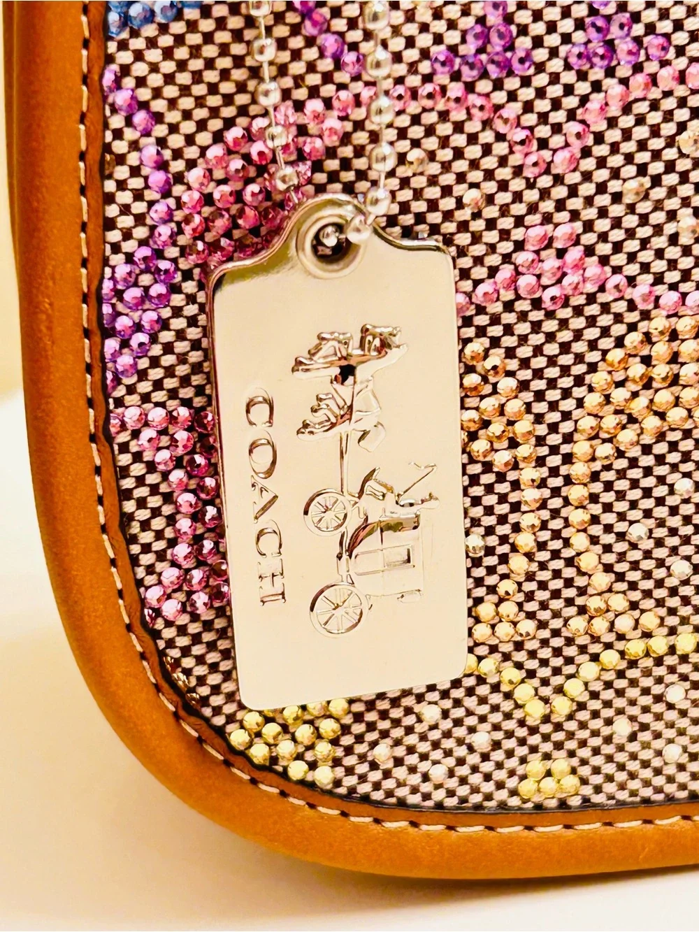 RARE Coach Est. 1941 Horse and Carriage Keychain/ bag Charm